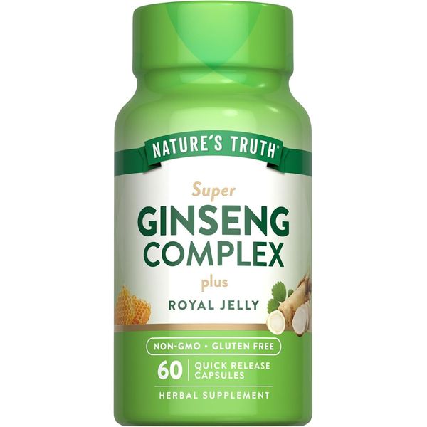 Ginseng Capsules | With Royal Jelly | Complex Supplement | by Nature's Truth