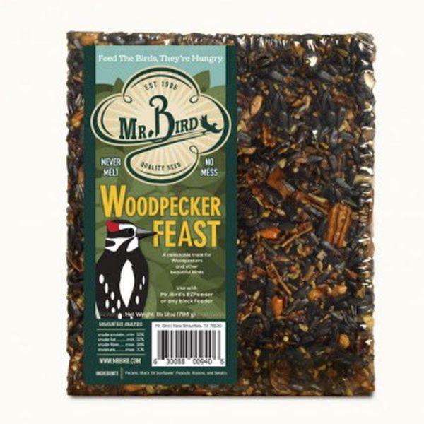 Mr. Bird Woodpecker Feast Large Wild Bird Seed Block 1 lb. 12 oz.