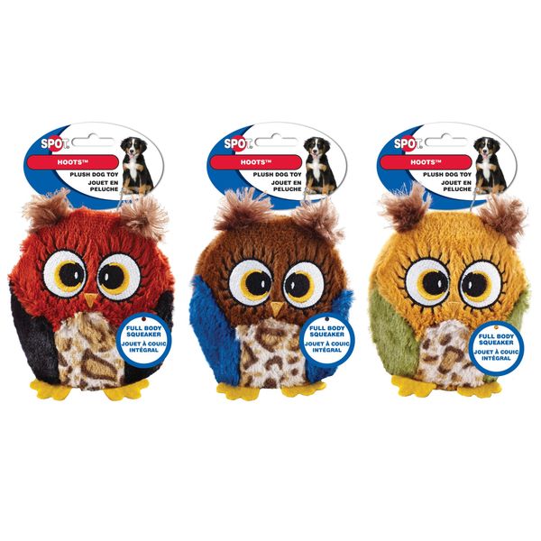 Ethical Pets Hoots Dog Toy, 3-Inch