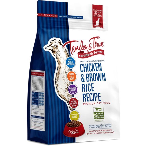 Tender & True Pet Nutrition Antibiotic-Free Chicken & Brown Rice Recipe Cat Food