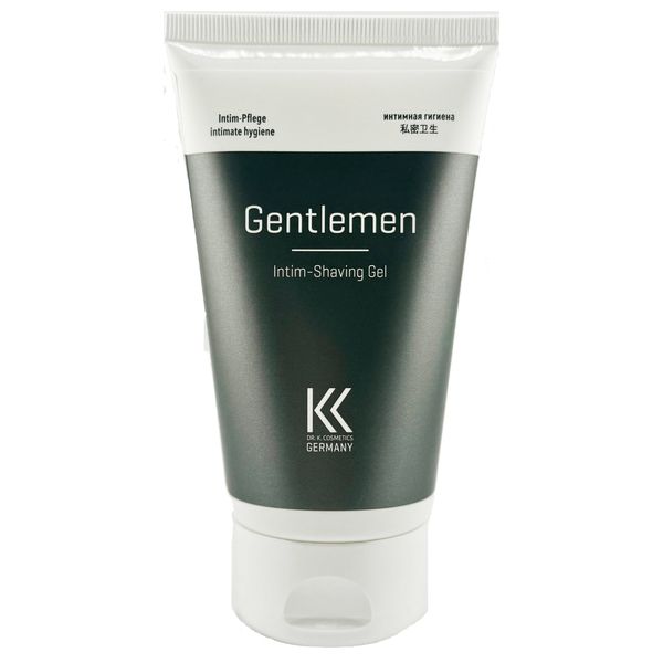 Dr. K. Cosmetics® GENTLEMEN Rasiergel Intimbereich für Männer [vom Urologen Entwickelt] 150ml anti Rasierpickel Intimbereich | Intim Rasur | Intimrasur Mann | intim shave | Körper Rasur Mann
