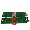 Bolt on bucket hooks tractor grab hooks and shackle green