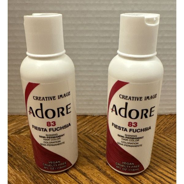 Creative Image ADORE #83 Fiesta Fuchsia Semi Permanent Hair Dye 4 fl.oz. (118mL)