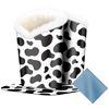 bvya Double Eyeglasses Holder Plush Lined Stand Glasses Protective Holder
