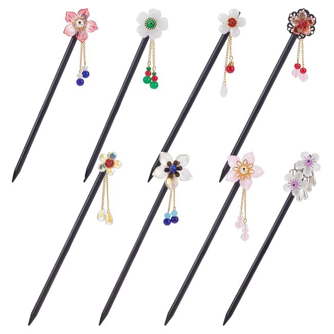 Wood Flower Hairpin For Women Hair Stick For Girl Hair Clip Chinese Hair  Pins