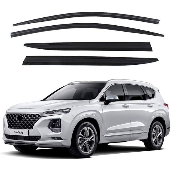 Safe Smoke Window Visor Sun Rain Vent Guard 4 Pcs Set Out Channel Visor Compatib