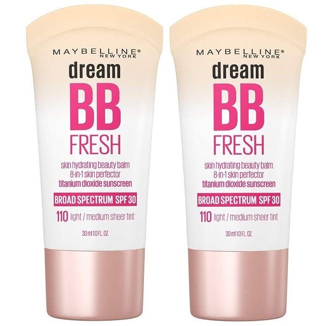 2 Dream BB Fresh 110 Light Med 8 in 1 Skin Perfector Tint Maybelline EXP 09 2024