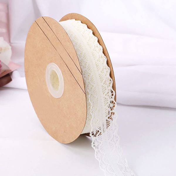 CC wonderland zone Cream Lace Ribbon(3cm Wide x 23m Long) Beige Vintage Lace Trim for Sewing,Crafting