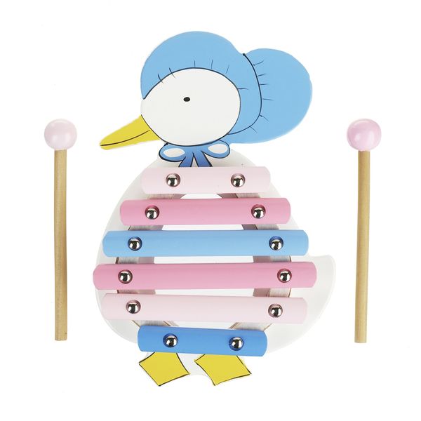 Peter Rabbit Toys - Jemima Puddleduck Wooden Xylophone, Toddler Baby Instruments - Musical Toys For 1 Year Old, Early Development Activity Toy, Official Licensed Peter Rabbit Gifts by Orange Tree Toys