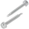 120 PCS Stainless Steel Outer Hex Self Tapping Self Drilling Screws for Metal
