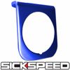 ALUMINUM SINGLE GAUGE DASH MOUNT HOLDER PANEL POD FITS AUTOMETER P6 BLUE