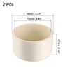 sourcing map 75mm PVC Pipe Cap Fitting, Slip End Caps DWV(Drain Waste Vent) White 2Pcs