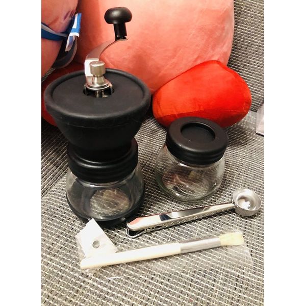 NEW Manual Coffee Bean Grinder with Ceramic Burr Hand Coffee Grinder Mill Small