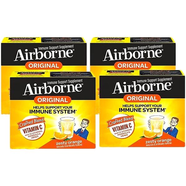 120 Count NEW Airborne Effervescent Immune Boost Vitamin C Tablets EXP: 2026