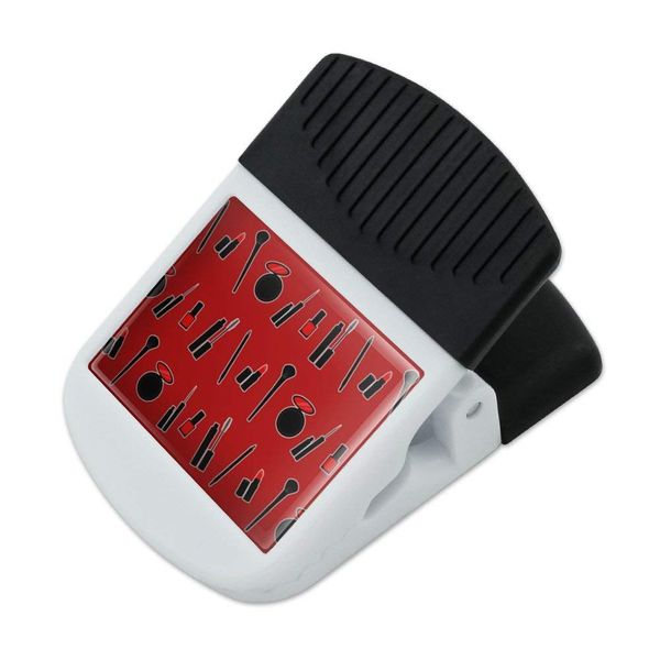 Makeup Lipstick Mascara Eyeliner Pattern Refrigerator Fridge Magnet Magnetic Hanging Hook Note Snack Clip