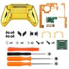 eXtremeRate Lofty Programable Remap & Trigger Stop Kit, Upgrade Boards & Redesigned Back Shell & Side Rails & Back Buttons & Trigger Lock for Xbox One S X Controller 1708 - Chrome Gold