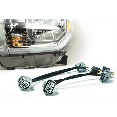 Upgrade LED Headlight Conversion Harness Compatible with 2014 2015 2016 2017 2018 2019 Tundra for with DRL Power Harness Model