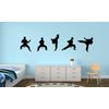 Karate Martial Arts Set Wall Decal - 88" x 20"