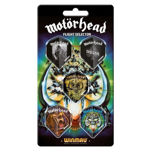 WINMAU Motorhead Darts Flight Selector - 5 sets per card (15 dart flights in total)