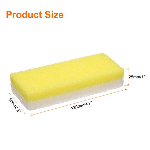 sourcing map Foot Pumice Stone for Feet Hard Skin Remover, Foot Pumice Stone Scrubber for Hard Skin, Foot Dead Skin Remover Scrubber Pedicure Tool, Yellow,White