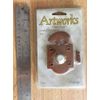 New ARTWORKS by Angelo Doorbell Push button door bell BEAR Rust 76379