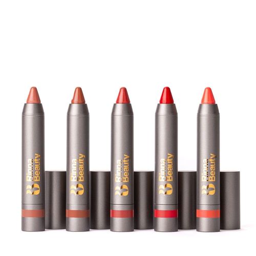 Rinna Beauty Thick Stick Lip Crayon - Rich! - Long Lasting Lipstick, Moisturizing Creamy Formula w/Hydrating Oils & Extracts, Built-In Sharpener, Vegan, Cruelty Free, Sulfate Free, Gluten Free, 1 ea