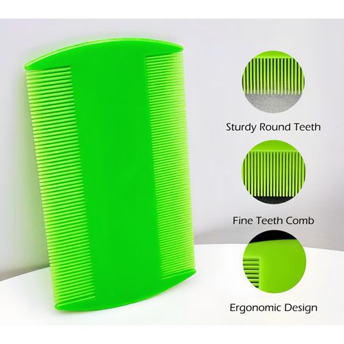 Yumflan Flea Comb, 5 Pack Double Sided Fine Tooth Comb, Pet Grooming Combs Dandruff Removal Combs for Cats Dogs Puppy