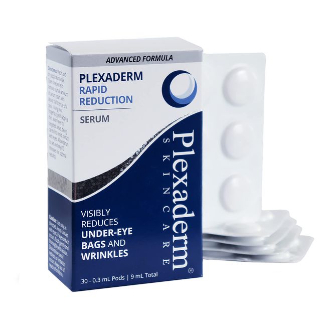 Plexaderm Rapid Reduction Eye Serum Pods - Advanced Formula - Anti Aging Serum Visibly Reduces Under Eye Bags, Wrinkles, Dark Circles, Fine Lines & Crow's Feet Instantly