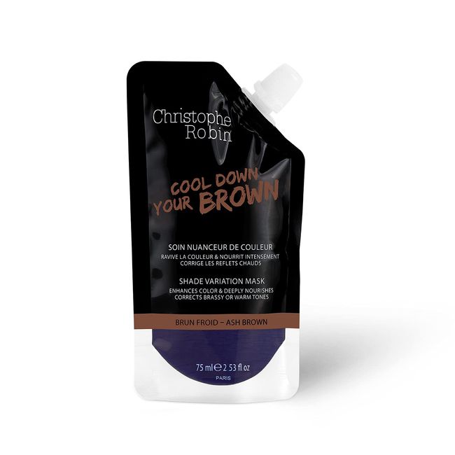 Christophe Robin Shade Variation Pocket - Nourishing and Color-Enhancing - Ash Brown - Travel Size, 2.53 fl. oz