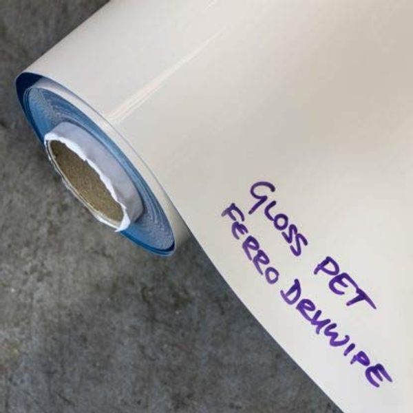 White Gloss Ferro - Adhesive Backed 300mm x 450mm (5)