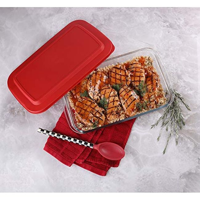 high borosilicate glass baking dish with