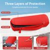 (Case Only) JBL Flip7/Flip6 Bluetooth Speaker Flip 7/Flip 6 Storage Case, Red - co2CREA