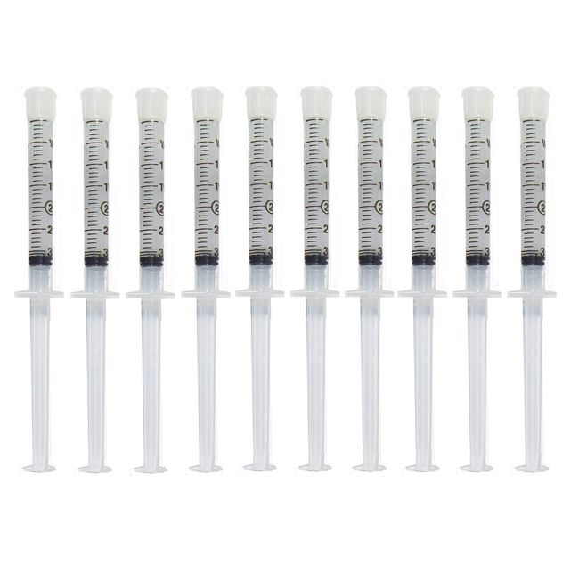 Teeth Whitening Gel Syringe Dispensers 22% Carbamide Peroxide, 10 Tooth Bleaching Gel 3ml Syringes