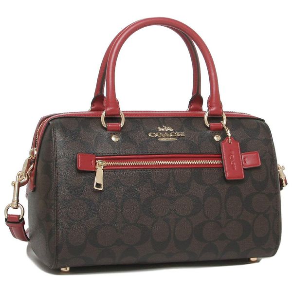 Coach F83607 Shoulder Bag, Signature Rowan Satchel, Women’s, Outlet, Designer