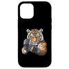 iPhone 14 Tiger With MMA Gloves for MMA Training Case