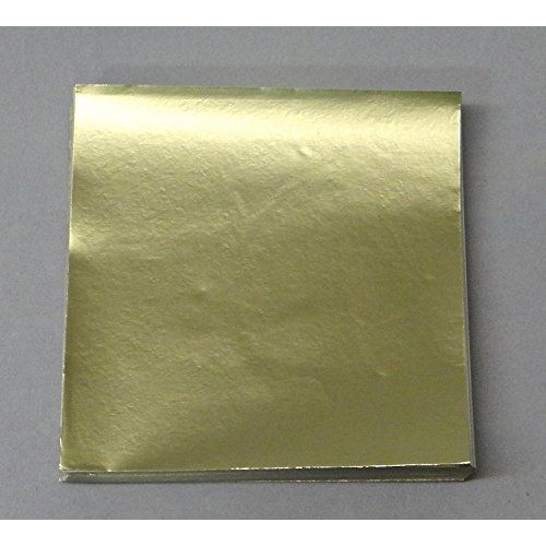 Candy Molds N More 3 x 3 inch Dull Matte Gold Confectionery Foil Wrappers, 500 Sheets