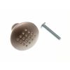 KITCHEN CUPBOARD DOOR PULL HANDLE DIMPLE KNOB MATT CHROME 32MM ( pack 2 )
