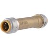 Sharkbite Max 1/2 Inch Brass Slip Coupling Fast Connect Plumbing Fitting