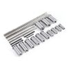 Keyway Broach Kit 22 Pcs Keyway Broach Set Collared Bushing Shim Set Fitted Box