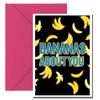 Valentines RUDE 416A BANANAS ABOUT YOU card