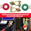 2PCS Solid Brass Battery Terminal Connector Top Post End Clamps Set for Car Marine UPGRADED