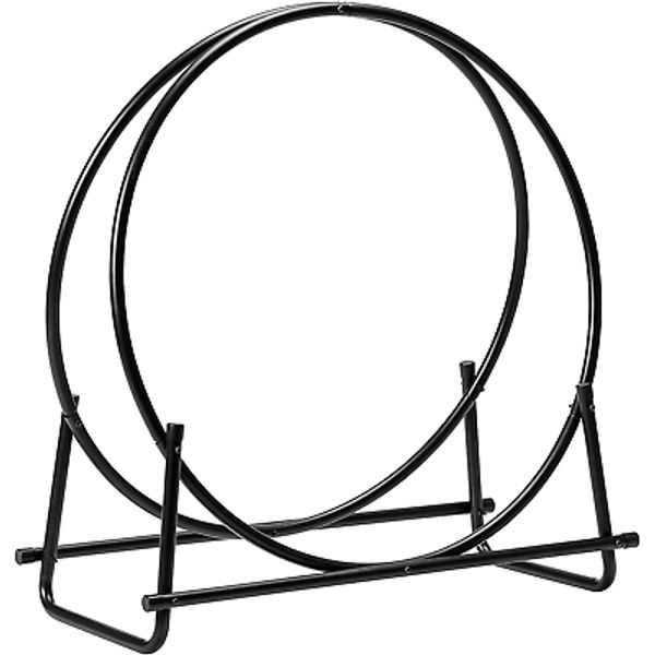 Goplus Firewood Rack, 41 Inch Outdoor Firewood Log Hoop with 440LBS Capacity