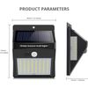 4 pack Waterproof Outdoor Wall 100 LED Solar Night Light | Motion Sensor 3 setti