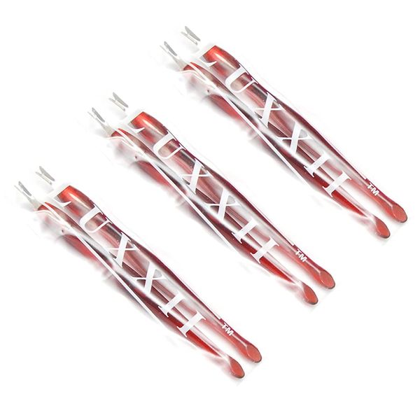 LUXXII (6 Pack) Practical Nail Art Tools Pedicure Cuticle Trimmer Remover Pusher Dead Skin Callus Removal Fork Brown (B)