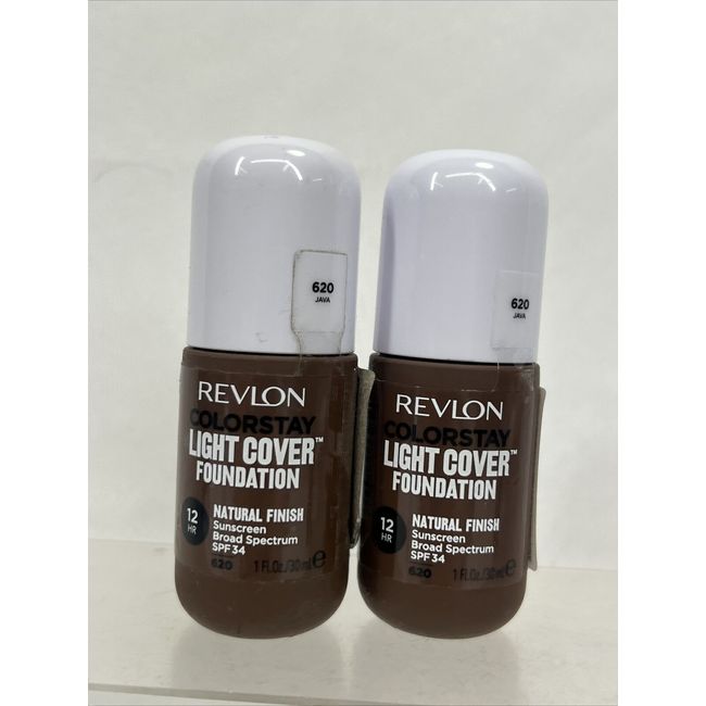 (2) Revlon 620 Java  ColorStay Light Cover Liquid Foundation COMBINE SHIP