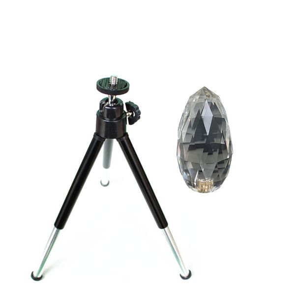 Camera Lens Prism Filter Crystal Prism Camera Filter + Stand 45x78mm
