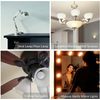 [6 Pack] LED G14 Globe Candelabra 5W 120V 40W Equivalent E12 3000K Soft White