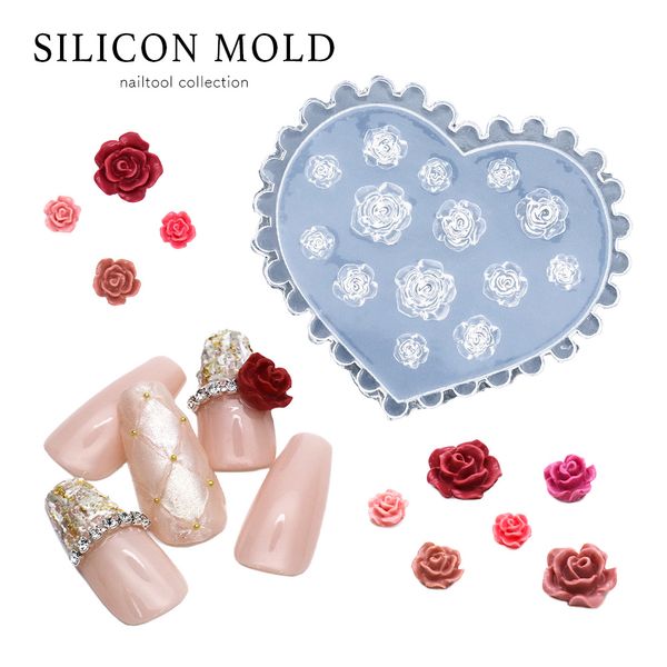 Nail Tool Silicon Mold Rose Self Nail Gel Nail