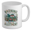 Shopagift Warning May Start Talking About My Allotment Mug White 11oz Large Ceramic Cup