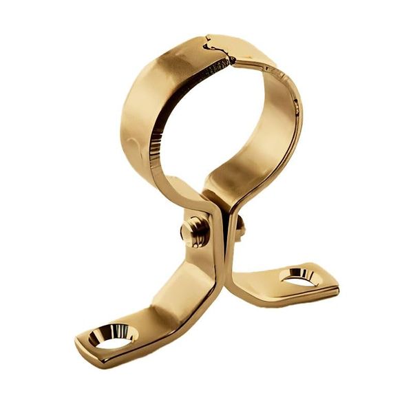 22mm Brass Pipe Clip Bracket - Bag of 5